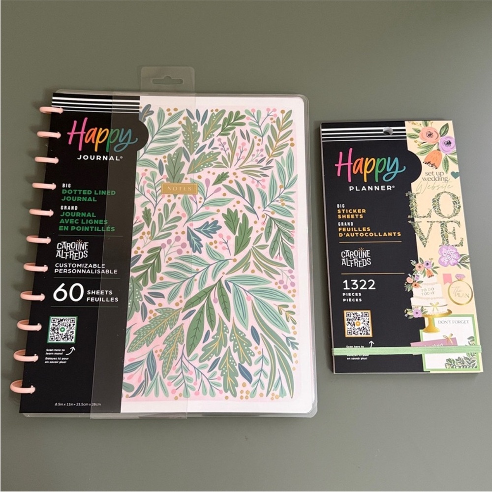 Garden Wedding Happy Planner – Big + Stickers | Perfect Bride Gift NWT